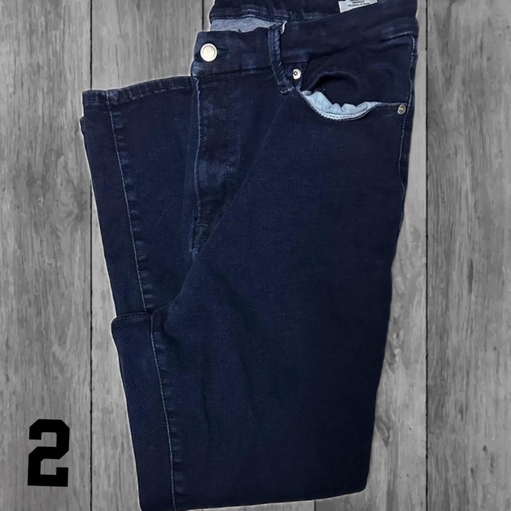 Good American High Rise Dark Blue Jeans